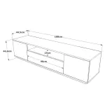 Robin Home Loft Tv Ünitesi Televizyon Sehpası Tv Sehpası LF7-AW - Görsel 5