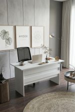 Robin Home Verona A Ofis Çalışma Masası Bilgisayar Masası Beyaz