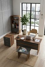 Robin Home Verona ABCD Ofis Büro Masa Takımı Barok-Gri