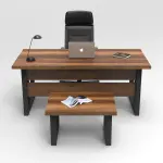 Robin Home Vivaldi AB Ofis Büro Masa Takımı Barok - Görsel 2