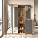 Robin Home Benjamin Vestiyer Portmanto Ayakkabılık Çam-Gri