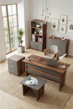 Robin Home Verona ABCDE Ofis Büro Masa Takımı Barok-Gri