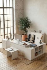 Robin Home Verona ABCEF Ofis Büro Masa Takımı Beyaz