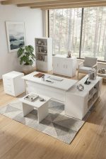 Robin Home Verona ABCDEF Ofis Büro Masa Takımı Beyaz