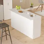Robin Home Liva Mutfak Adası Ada Mutfak Yemek Masası 160cm Beyaz - Görsel 2