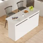 Robin Home Liva Mutfak Adası Ada Mutfak Yemek Masası 160cm Beyaz - Görsel 3