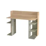 Robin Home Orion Çalışma Masası Bilgisayar Masası Raflı Sepet-Ihlamur Yeşili - Görsel 5