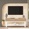 Robin Home Oslo Tv Ünitesi Sehpası Beyaz Metal Ayaklı 140cm Sepet-Beyaz
