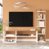 Robin Home Nexus Tv Ünitesi Tv Sehpası Kitaplıklı Beyaz-Sepet
