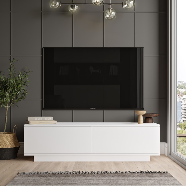 Robin Home Carlos Tv Ünitesi Tv Sehpası Televizyon Sehpas Beyaz