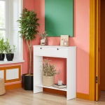 Robin Home Queen Dresuar Hol Antre 80 cm 2 Kapaklı Beyaz - Görsel 2