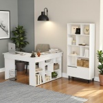 Robin Home Çalışma Masası & Kitaplık 2'li set Beyaz