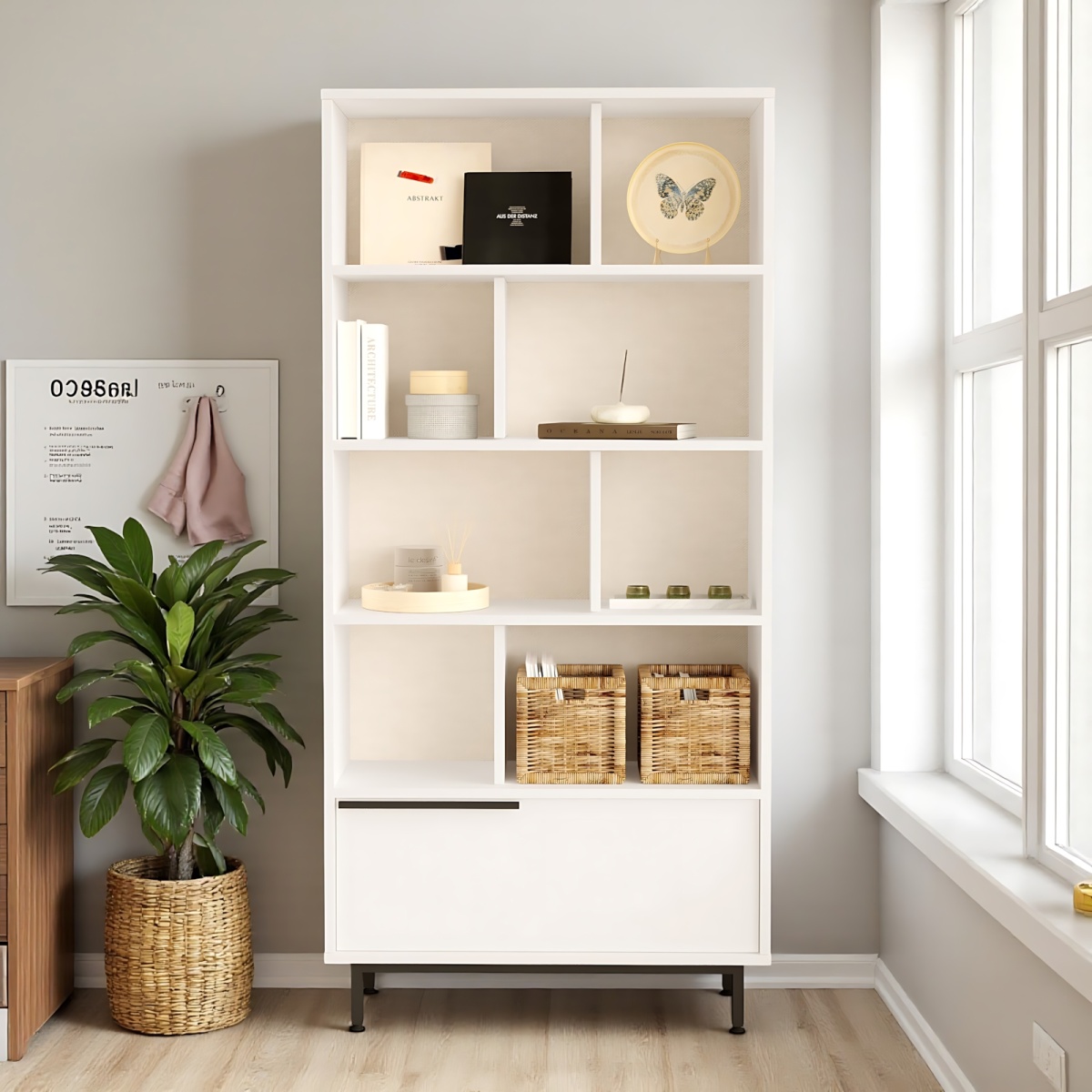 Robin Home Çalışma Masası & Kitaplık 2'li set Beyaz - Görsel 3