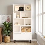 Robin Home Çalışma Masası & Kitaplık 2'li set Beyaz - Görsel 3