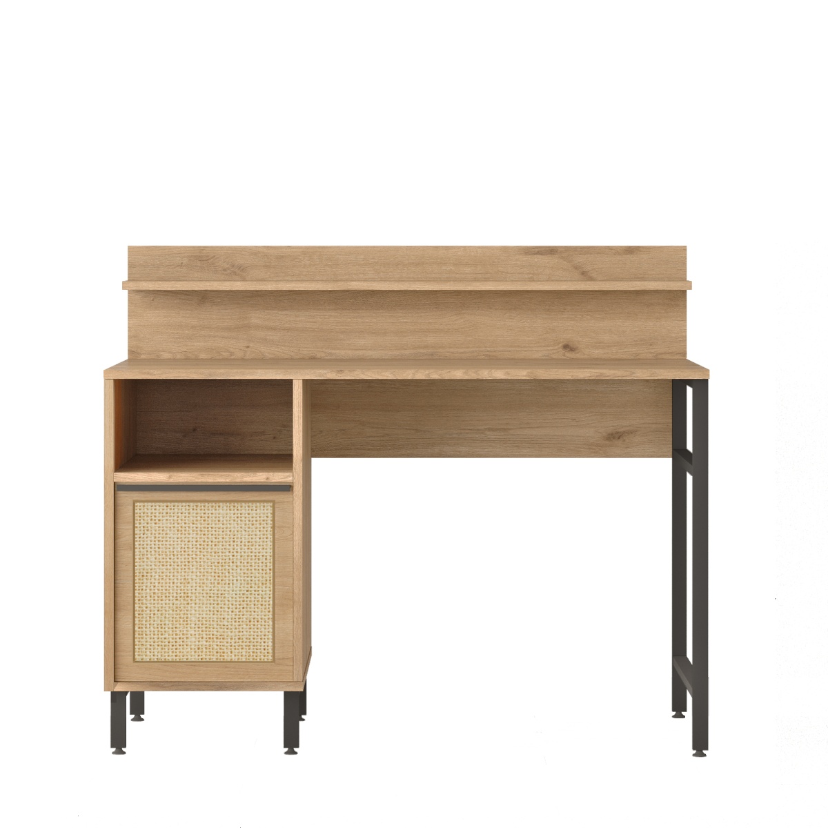 Robin Home Genç Çalışma Masası & Kitaplık 2'li set Sepet- Jüt Baskı Desen - Görsel 5