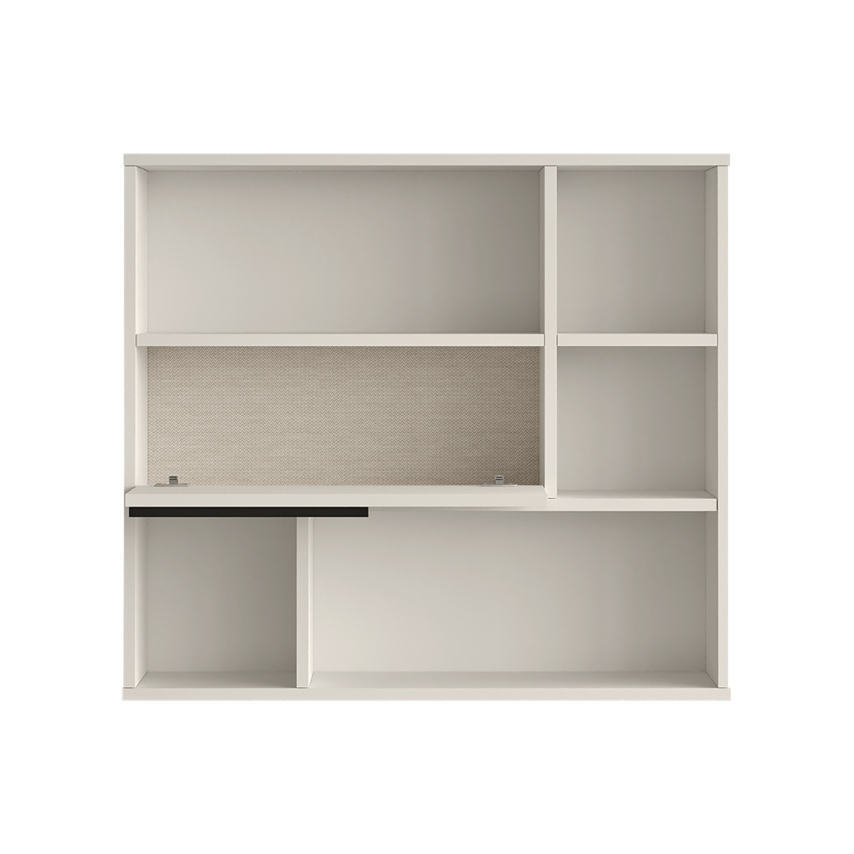 Robin Home Mutfak Salon Duvar Rafı Kitaplık 90cm Kapaklı Beyaz - Görsel 5