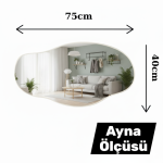 Robin Home Asimetrik Aynalı Dresuar 2 Kapaklı Hol Antre Beyaz 80cm No1 - Görsel 3