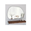 Asimetrik Model Çerçevesiz Ayna Duvar Aynası Konsol Aynası 75*50cm