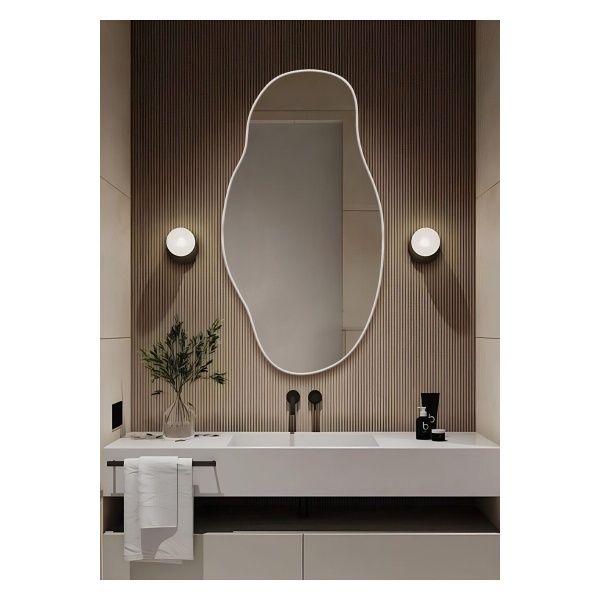 Robin Home Asimetrik75x40 Konsol, Dresuar, Tuvalet Aynası Beyaz