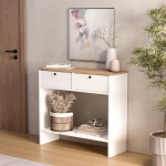 Robin Home Alaska Dresuar Kapaklı Ahşap Ayaklı Sepet-Beyaz - Görsel 2