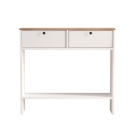 Robin Home Alaska Dresuar Kapaklı Ahşap Ayaklı Sepet-Beyaz - Görsel 4