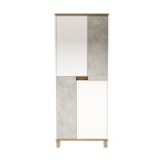 Robin Home Alaska Çok Amaçlı Dolap Mutfak Kiler Erzak Banyo Dolabı 175cm Sepet-Beyaz-Taş - Görsel 5