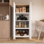 Robin Home Alaska Çok Amaçlı Dolap Mutfak Kiler Erzak Banyo Dolabı Sepet-Beyaz - Görsel 3