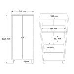 Robin Home Alaska Çok Amaçlı Dolap Mutfak Kiler Erzak Banyo Dolabı Sepet-Beyaz - Görsel 6