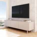 Robin Home Miami Tv Ünitesi Sehpası 3 Kapaklı Ahşap Ayaklı 180cm Kumsal