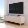Robin Home Miami Tv Ünitesi Sehpası 3 Kapaklı Ahşap Ayaklı 150cm Kumsal