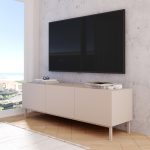 Robin Home Miami Tv Ünitesi Sehpası 3 Kapaklı Ahşap Ayaklı 150cm Kumsal
