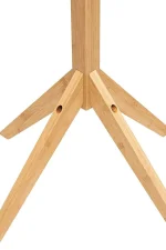 Bambu Portmanto Askılık 8'li Modern Vestiyer Ayaklı Askılık Ahşap Elbise Askısı - Görsel 4