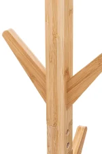 Bambu Portmanto Askılık 8'li Modern Vestiyer Ayaklı Askılık Ahşap Elbise Askısı - Görsel 5