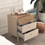 Robinhome Rhode Komodin 3 Çekmeceli Ahşap Ayaklı Kumsal-Sepet - Görsel 3