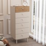 Robin Home Rhode Şifonyer 6 Çekmeceli Ahşap Ayaklı Kumsal-Sepet