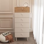 Robin Home Rhode Şifonyer 6 Çekmeceli Ahşap Ayaklı Kumsal-Sepet - Görsel 2