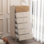 Robin Home Rhode Şifonyer 6 Çekmeceli Ahşap Ayaklı Kumsal-Sepet - Görsel 3