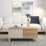 Robin Home Urban Orta Sehpa Ahşap Ayaklı 2 Çekmeceli Kumsal-Sepet - Görsel 2