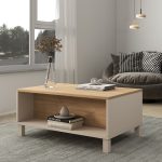 Robin Home Urban Orta Sehpa Ahşap Ayaklı 2 Çekmeceli Kumsal-Sepet - Görsel 3