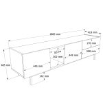 Robin Home Luka Tv Sehpası Tv Ünitesi Orta Sehpa 2'li Set Kumsal-Sepet - Görsel 4