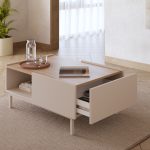 Robin Home Luka Tv Sehpası Tv Ünitesi Orta Sehpa 2'li Set Kumsal-Sepet - Görsel 5