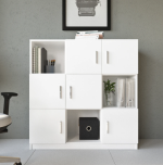 Robin Home Boston Ofis Takımı Ofis Büra Masa Takımı L Masa Barok- Antrasit - Görsel 6